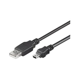 EWENT CABO USB 2.0 USB A MINI-USB B 1.8MT PRETO - Ewent EC1027