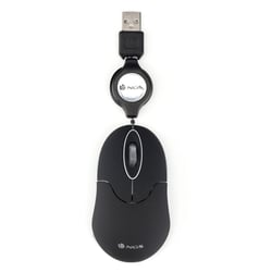 NGS Sin Raton USB 1000dpi - Cabo retrátil - 3 botões - Utilização ambidestra - Preto - NGS SINBLACK