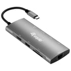 EQUIP USB-C 9 IN1 MULTIFUNCTION ADAPTER GIGABIT RJ45 PD 100W 4K/60HZ USB-A - Equip 133490