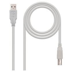 Cabo de impressora nanocabo USB-A 2.0 macho para USB-B macho 1.80m - Nanocable 10.01.0103