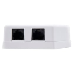 Superfície Roseta Nanocabo RJ45 Cat.6 UTP 2 Saídas - Nanocable 10.21.1502