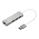 DIGITUS HUB USB 3.0 3xUSB-A/F + 1xUSB-A/M + 1xRJ45 GIGABIT (10/100/1000) - DIGITUS DA-70250-1