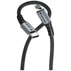 VERBATIM CABO USB-C 60W PARA LIGHTNING 480MBPS NYLON BLACK 1.20MT - Verbatim 31844