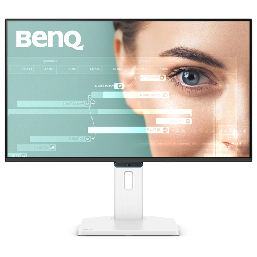 GW2790TC - Monitor 27'', IPS, Full HD (1920x1080) 16:9, 5ms, 144Hz, 250 cd/m2, 1500:1, 1x HDMI, 1x DisplayPort, 1x USB-C, Suporte totalmente ajustável - Preto e Branco - BenQ 9H.LNSLA.TBE