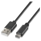 Cabo Aisens USB Tipo C para USB A 2.0 - Carregamento Rápido - 0,5 m - Preto - Aisens A107-0050