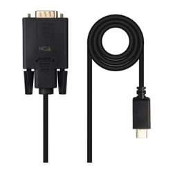 Cabo conversor USB-C para VGA da Nanocable - USB-C/M-Hdb15/M - 1,8 m - Preto - Nanocable 306568