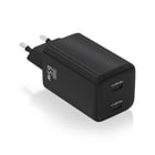 Carregador Aisens USB-C 65W - Alta eficiência energética - Tecnologia AI - Múltiplas protecções - Carregamento rápido e seguro - Compatível com PD3.0 e outros protocolos - 2 portas USB-C - Aisens 284892