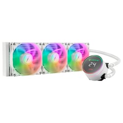 Unykach AquaStorm White 360 Liquid Cooling - 3 ventoinhas 1800 RPM - Gama da bomba 2500 RPM - Ecrã de temperatura - Unykach 239502