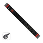 WP RACK REGUA TOMADAS 19" 8X IEC C13 PDU C/ INTERRUPTOR - WP Rack WPN-PDU-G05-08