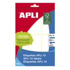 Apli Embalagem de 60 etiquetas 34 x 67 mm - Ideal para escrever - Autocolante permanente - Branco - APLI 168766