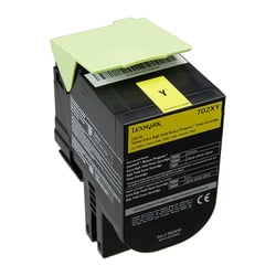 LEXMARK TONER AMARELO 702XY CAP EXT CORPORATE 4K - Lexmark 70C2XYE