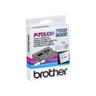 Fita laminada. Texto preto sobre fundo branco. Largura: 24 mm. Comprimento: 15 m - Brother TX251