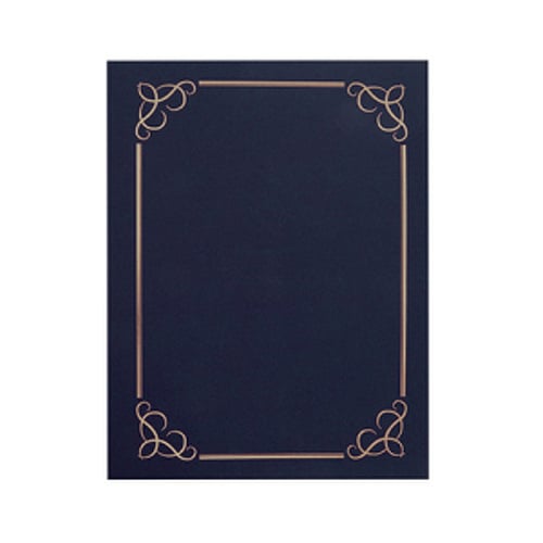 Capa para Certificados / Diplomas 245x316mm 300gr Azul 5un - APLI APL13596