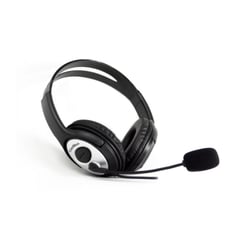 Auscultadores Coolbox COOLCHAT 3.5 com microfone - Som nítido - Ligação de 3,5 mm - Design confortável - Microfone incorporado - Cor preta - Coolbox 298292