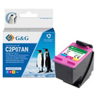 G&G HP 62XL Cartucho de tinta remanufacturada a cores - Substitui C2P06AE/C2P07AE - GG GG-62XLCMY