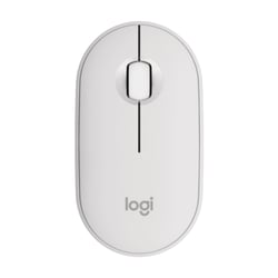 Mouse sem fio USB Logitech Pebble Mouse 2 M350s 1000 dpi - Multidispositivo - Uso ambidestro - Cor branca - Logitech 910-007013