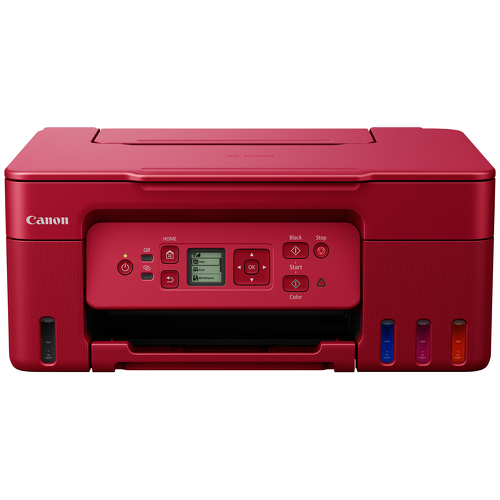 Impressora Multifunções CANON Megatank Pixma G3572 Vermelho - WiFi - Canon 5805C046