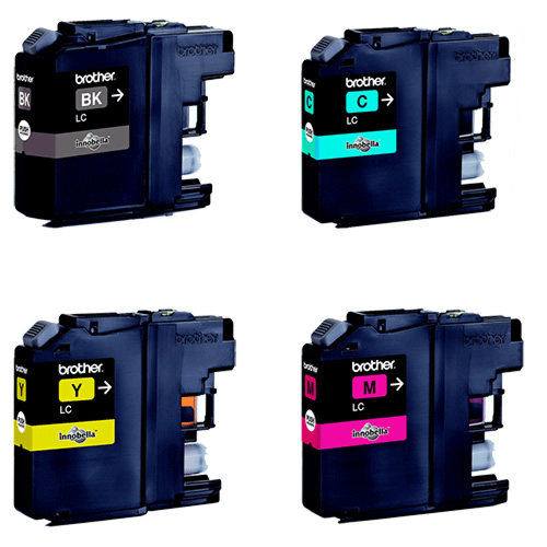 Pack de 4 tinteiros de tinta (BK/CM/Y) - Brother LC121VALBP