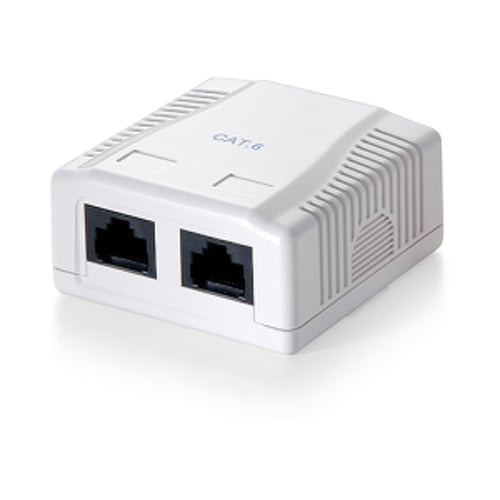 EQUIP TOMADA 2-PORTA RJ45 CAT6 UTP SUPERFICIE - Equip 235212