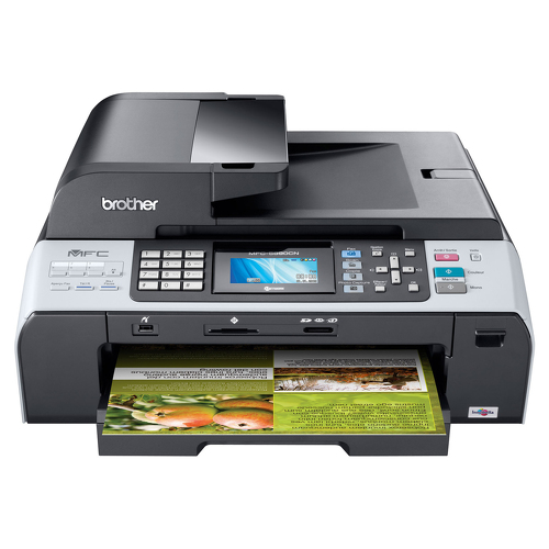 Brother MFC-5890CN, Jato de tinta, Impressão a cores, 1200 x 6000 DPI, Cópia a cores, Digitalização a cores, A3 - Brother MFC5890CN