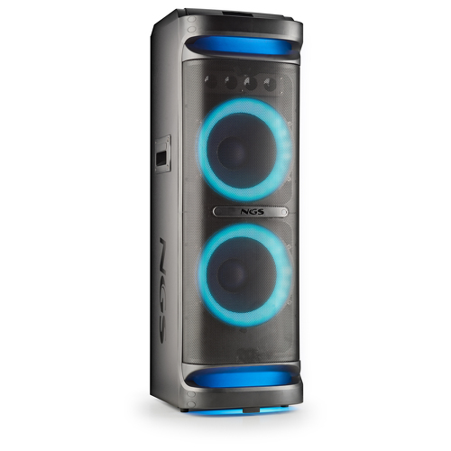 NGS COLUNA BLUETOOTH 4000W 2x 10" WOOFER USB/TWS/AUX-IN - NGS WILDSPACE3