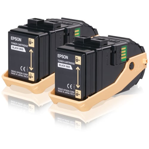 Epson AL-C9300N Pacote de Toner Preto Duplo 6,5kx2 - Epson C13S050609