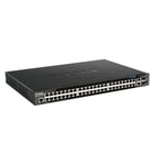 D-Link Managed Switch 44 portas Giga PoE + 4 portas 2.5G PoE + 2 portas 10G + 2 portas 10G SFP - D-Link DGS-1520-52MP/E