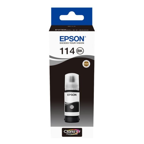 Frasco de tinta pigmentada original preto Epson 114 - C13T07A140 - Epson C13T07A140