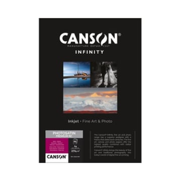 Papel 270gr A3 Canson Infinity PhotoSatin Premium RC - 25Fls - Canson 1236231010