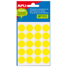 Etiquetas para Mini-Bolsas Apli Amarelas Ø 19,0mm 5 Folhas - APLI 208126