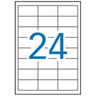 Etiquetas brancas à prova de intempéries Apli 64,6 x 33,8 mm 20 folhas - APLI 206131