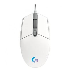 Logitech G203 Lightsync USB Mouse 8000dpi - 5 botões programáveis - Iluminação RGB Lightsync - Uso com a mão direita - Cabo de 2,10 m - Branco - Logitech 910-005797