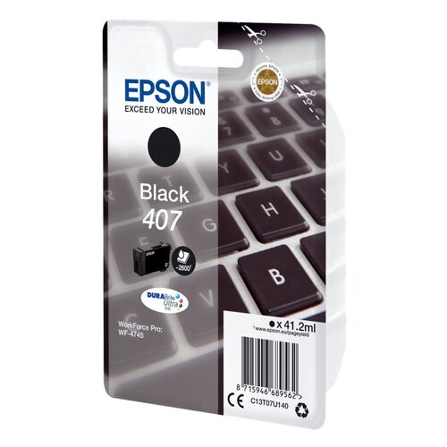 Cartucho de tinta preto original Epson 407 - C13T07U140 - Epson C13T07U140