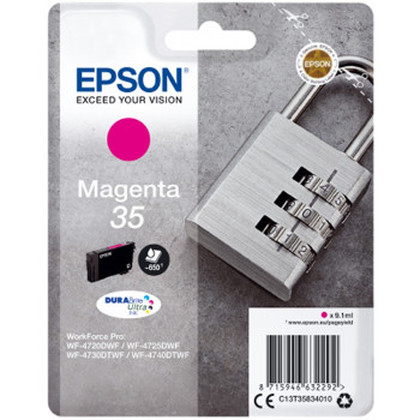 Epson Padlock C13T35834010 tinteiro 1 unidade(s) Original Rendimento padrão Magenta - Epson C13T35834010