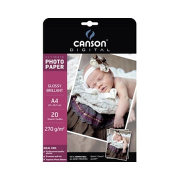 Papel 270gr Fotografico Canson Ultimate Satin A4 p&#47;InkJet 20Fls - Canson 1084329