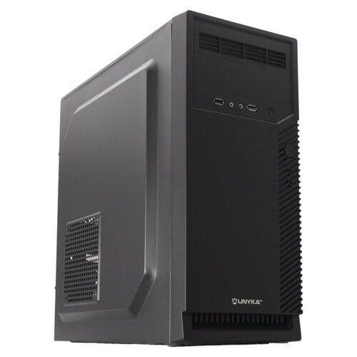 Caixa ATX Unykach Aero C30, MicroATX - Tamanho do disco suportado 3,5", 2,5" - USB-A 2.0/3.2 e áudio - Unykach 52098