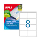 Etiquetas 097x067,7mm 100Fls A4 Apli 800un - APLI APL01291
