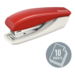 Agrafador Mini Nº10 10 Folhas Leitz 5517 Vermelho - Leitz 5051012