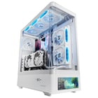 Mars Gaming Caixa ATX MC-Lcdpro com ecrã IPS curvo de 72 polegadas integrado, em vidro branco - Mars Gaming MCLCDPROW