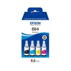 Epson 664 Pacote de 4 Garrafas de Tinta Original C13T664640 - Epson C13T664640