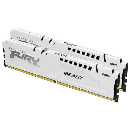 KINGSTON MEM 32GB 6000MT/s DDR5 CL36 DIMM (KIT2) FURY BEAST WHITE EXPO - Kingston KF560C36BWE2K2-32