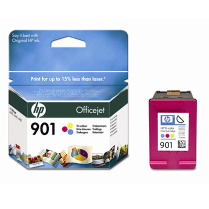 HP 901 Tri-color Officejet Ink Cartridge tinteiro Original Ciano, Magenta, Amarelo - CC656A