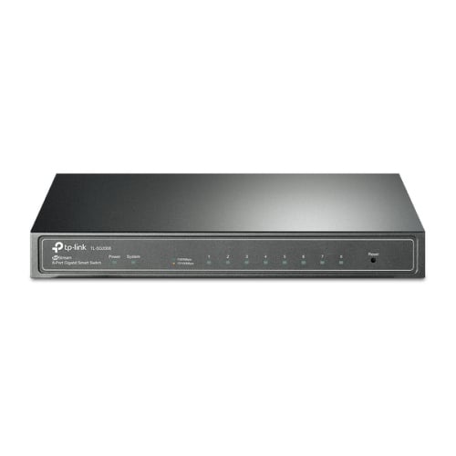 TL-SG2008P JetStream – Switch inteligente Gigabit de 8 portas com 4 portas PoE+ e orçamento de PoE de 62 W - TP-Link TL-SG2008P