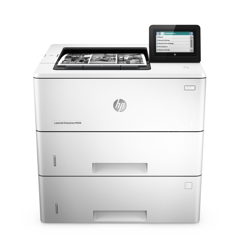 HP LaserJet M506x, Laser, 1200 x 1200 DPI, A4, 43 ppm, Impressão Duplex, Pronto para trabalhar em rede - HP F2A70ARFB
