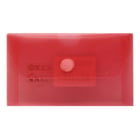 Bolsa Envelope 105x65mm Fecho Velcro Plástico Vermelho - Outras 1003882