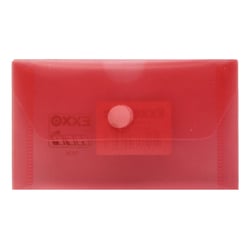 Bolsa Envelope 105x65mm Fecho Velcro Plástico Vermelho - Outras 1003882