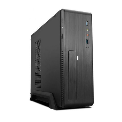 Tooq Micro ATX, Mini ITX Slim Case - Fonte de alimentação 500W - 1x HDD3,5 + 1x SDD2,5 + 1x HDD5.25 - 2x USB 3.0, SD e Micro SD - Preto - Tooq TQC-3006DU3C