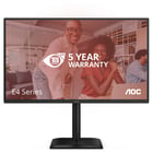 AOC Monitor IPS 27" 16:9 FHD 4MS 120Hz HDMI DP USB Colunas Has Pivot 27E4U - AOC 27E4U