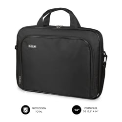 Mala para portátil Subblim Oxford 13,3" a 14" - Proteção reforçada - Correias ajustáveis - Bolso exterior - Cor preta - Subblim SUB-LB-1OLB030