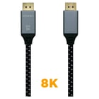 Aisens Cable Displayport V1.4 8K@60hz - DP/M-DP/M - 1,0m - Cor cinza - Aisens A149-0435